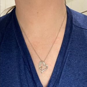 Zales real diamond heart necklace